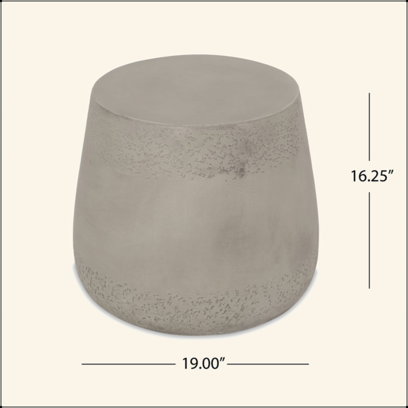 Charming Concrete Side Table With Versatile Design For Stylish Spaces