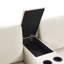 Spacious 5-seater Sectional Sofa With Storage, Chenille Beige, Modern Family Living