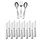 Satin Loft 75-Piece 18/10 Stainless Steel Flatware Set, Service for 12