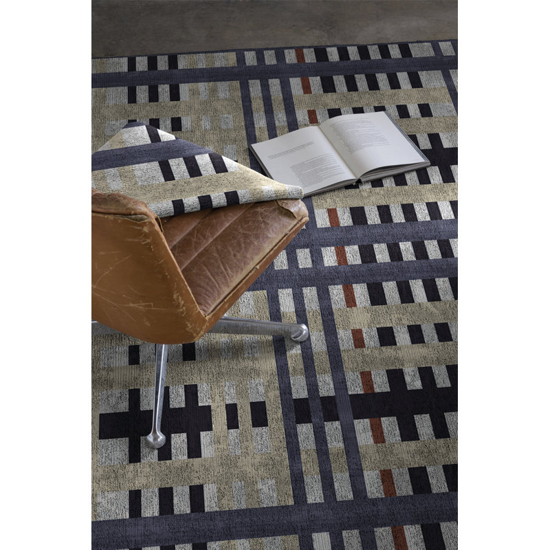 Albers Plaid Area Rug, Rectangle 120 x 170cm