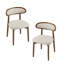 Chaises de salle à manger rembourrées modernes avec pieds en bois massif-801424074