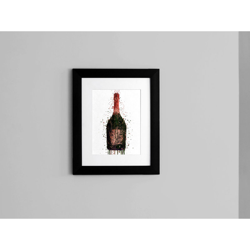 Champagne Bottle - Single Picture Frame Print
