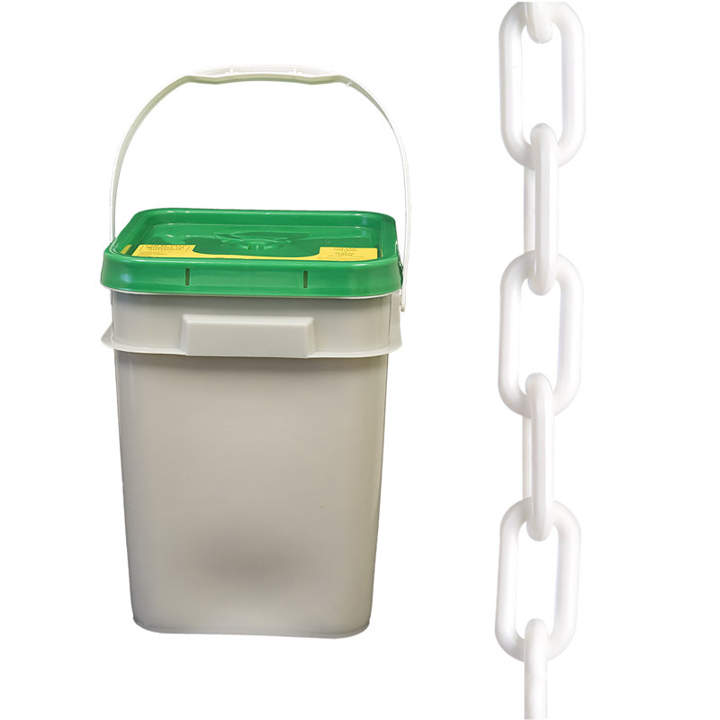 Mr. Chain Plastic Rope, White, 1.1" H x 4200" W x 0.15" D