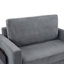 Canapé-lit simple 47,2 po avec canapé-lit, matelas pliable, table d'appoint pliable, pochette de rangement latérale et deux ports USB pour le salon-1152971799