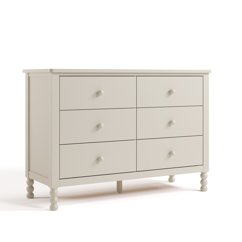 Commode 6 tiroirs Rio, Frosted Oat