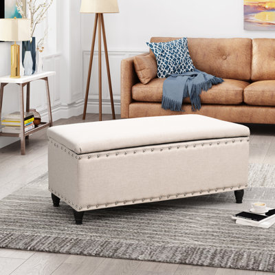 Fabric Covered Storage , Wheat - 41 In. D X 17.96 W H, Veranda In H