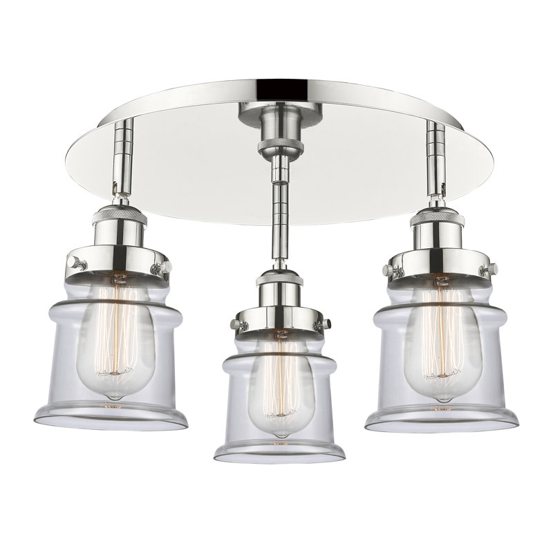 Plafonnier encastré Alvi, Transparent, Nickel poli