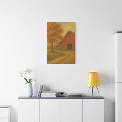 Apel Single Picture Frame Print on Canvas