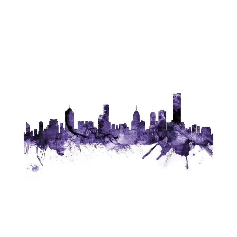 Melbourne, Australia Skyline by Michael Tompsett - 1 Piece Wrapped Canvas Wall Art, 152.5 cm H x 101.5 cm W