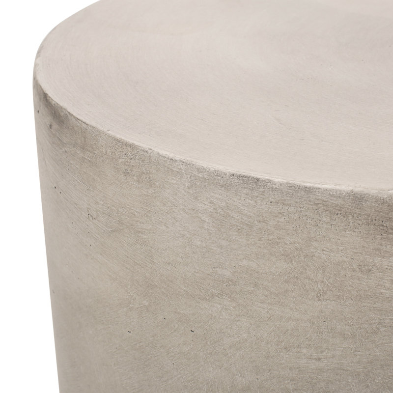 Béton léger pour cour arrière, gris - table d'appoint élégante et pratique à l'extérieur attrayante