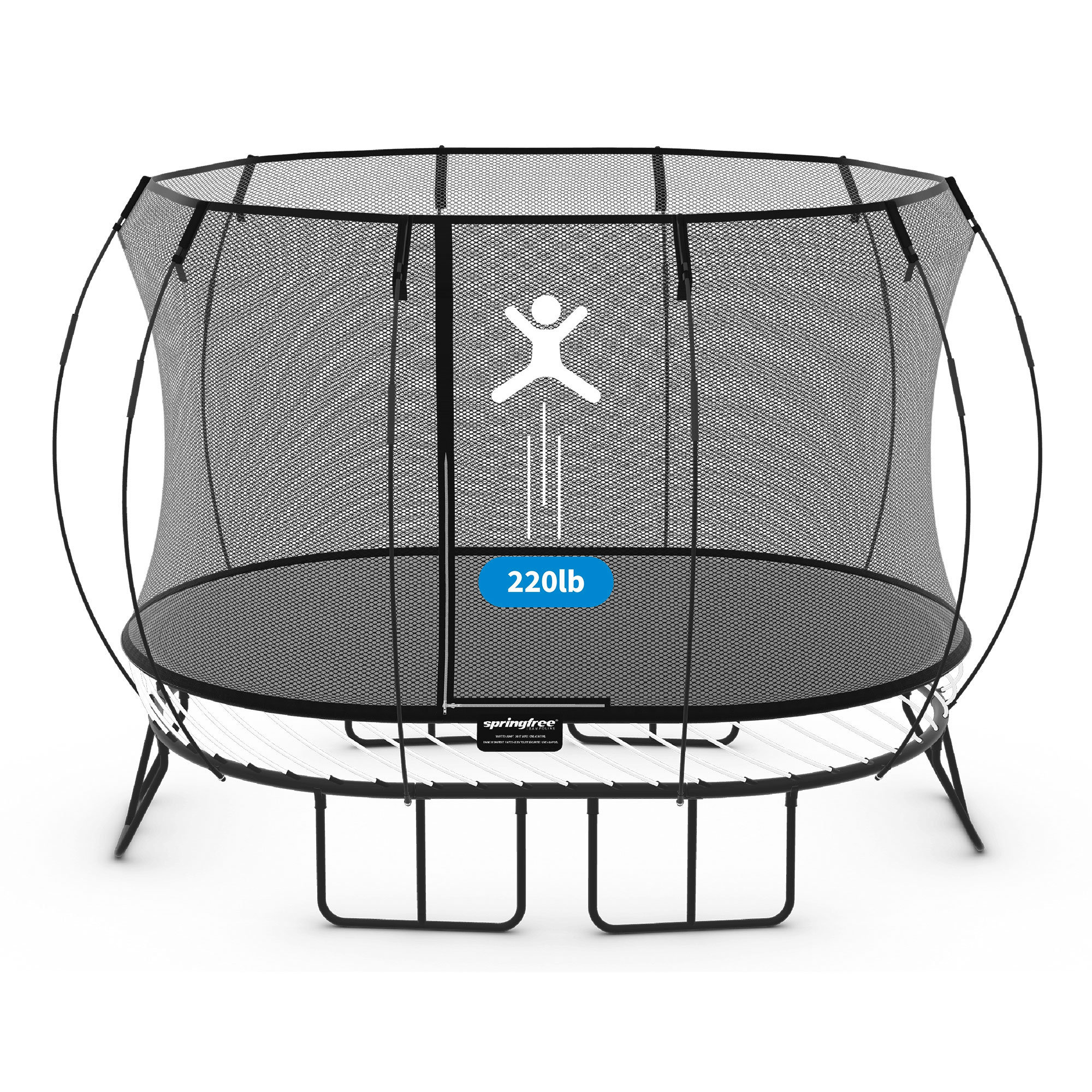 Springfree Trampoline 4 Piece Springfree Trampoline 13' Oval Backyard
