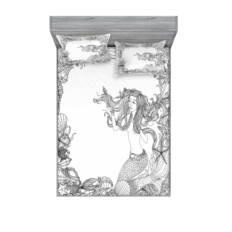 Microfiber Sheet Set, Queen Sheet Set with 2 Pillowcases