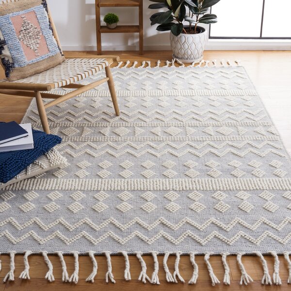 Foundry Select Sucher Flatweave Wool Geometric Rug | Wayfair