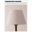 French Vintage-Style Solid Wood & Fabric Floor Lamp