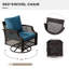 Ensemble de meubles de patio 7 pièces, ensemble de conversation en osier avec chaises pivotantes, 2 repose-pieds, table basse avec rangement-111338223