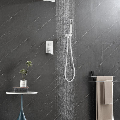 Système de douche, pomme de douche cascade avec douche à main, ensemble de robinet de douche mural pour salle de bain