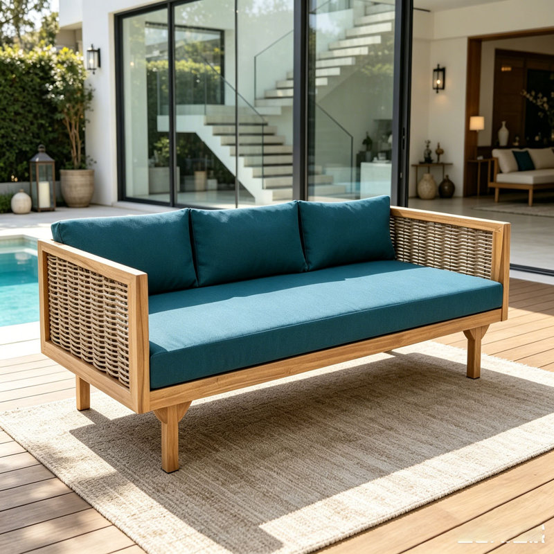 Patio Sofa, teal