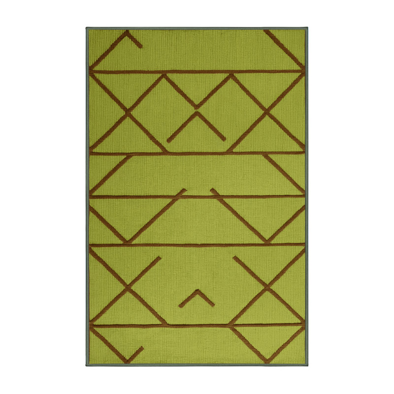 Tapis vert en treillis lavable à la machine, Rectangle 4pi x 6 pi