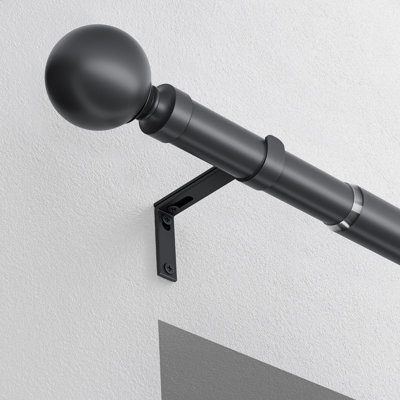 Steel Adjustable 2.5cm Single Curtain Pole