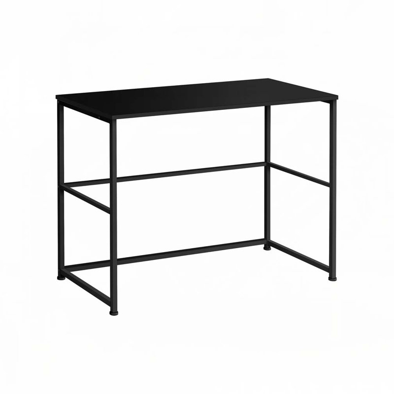 Home Office Computer Desk, Black/Black