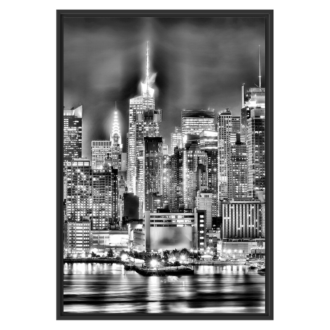 Gerahmtes Wandbild Skyline von New York