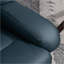 Fauteuils inclinables avec massage, pivotant à 360 ° Repose-pieds, fauteuil en similicuir moderne | Bleu royal | Cuir PU