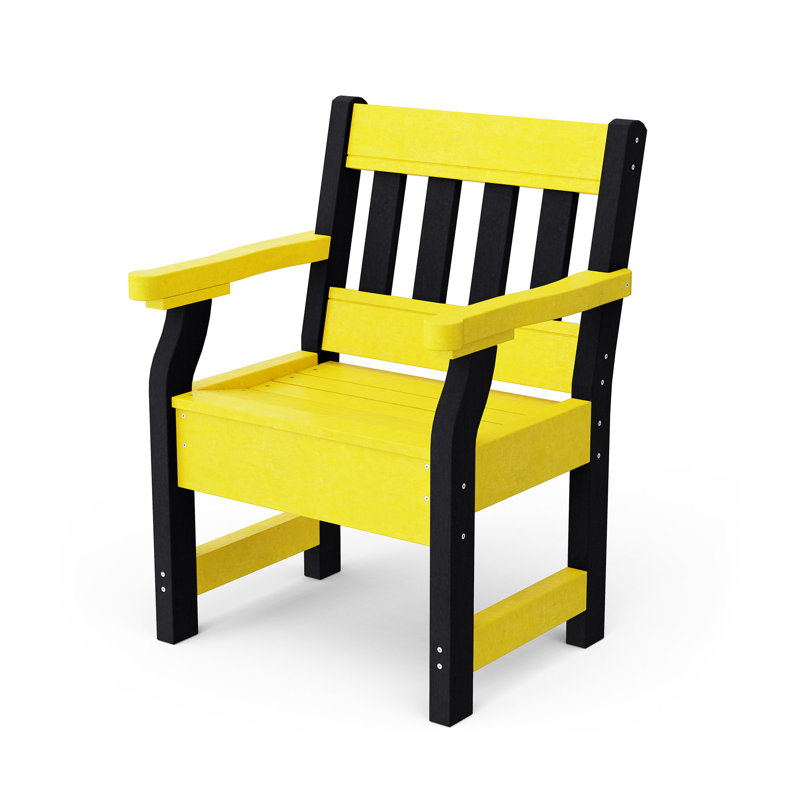 Chaise de jardin Heritage, Jaune citron / noir