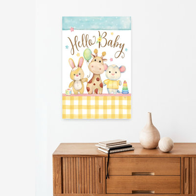 Illustration de bébé fantaisiste abstrait contemporain