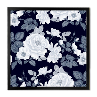 «White Roses In Shades Of Grey II», impression sur toile