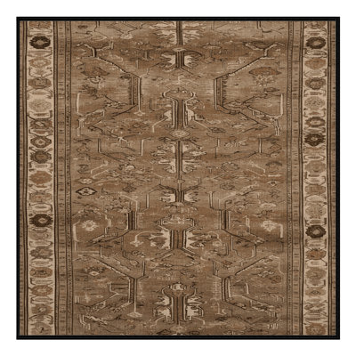 Machine Washable Turkish Brown Area Rug