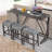 Versatile 4-Piece Bar Table Set with Power Outlet and Comfortable Stools-104495569