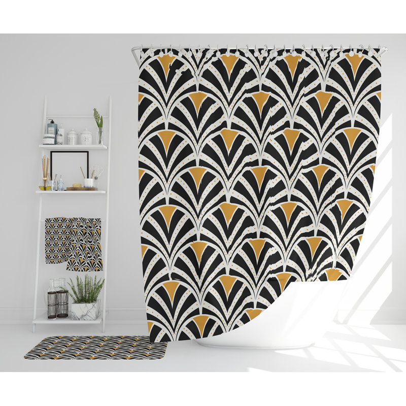 Naytasha Polyester Shower Curtain Set