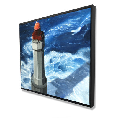 The headlight of jument - Marine Blue Canvas Home Decor