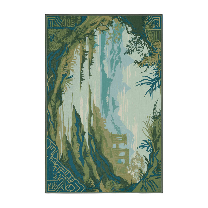 Courage Insignia Rug, Rectangle 5' x 8'