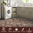 Oriental Machine Washable Rug Non-Slip Area Rug Vintage Design Rug Durable Floor Carpet Easy-Cleaning Rug-1511665146