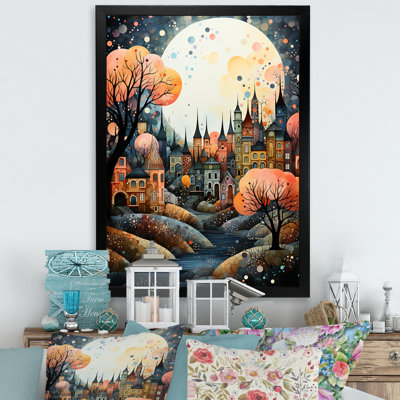 Loup " River Whimsical Thorugh Forest Landscape III "