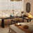 Black Rectangular Solid Wood+Iron Writing desk-1555558065-1555558060