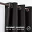 Premium 230 GSM 100% Blackout Eyelet Room Darkening Curtain Pair-968236112-968236121