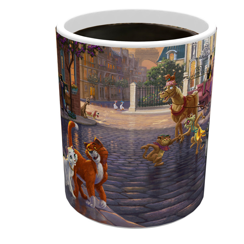 Verres à changement de chaleur Disney The Aristochats Thomas Kinkade Morphing - 11 oz