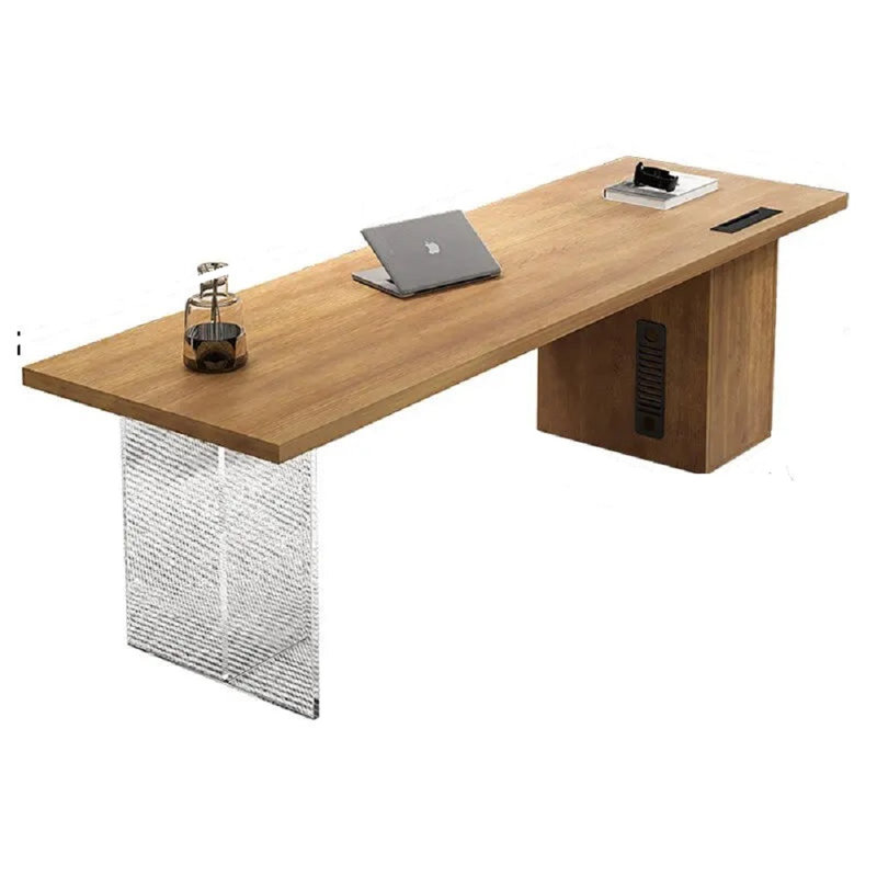 Claresta Executive Desk, Light Brown, Light Brown, 70cm H x 180cm W x 75cm D