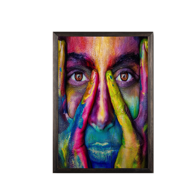 Perry Single Picture Frame Print on Canvas, 70cm H x 50cm W x 3cm D