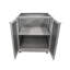 Cuisine d'extérieur Blue Sky Outdoor Living - 152,4 x 93,3-97,2 cm (60 x 36,75-38,25 po), ensemble de 2 pièces en acier inoxydable de qualité alimentaire et conception pliable brevetée - OKCD2-DR1-36T