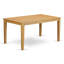 Ensemble de meubles de salle à manger 7 pièces comprenant une table de salle à manger rectangulaire et 6 chaises Parsons en tissu de lin Gotham foncé, chêne-750724373-750724372