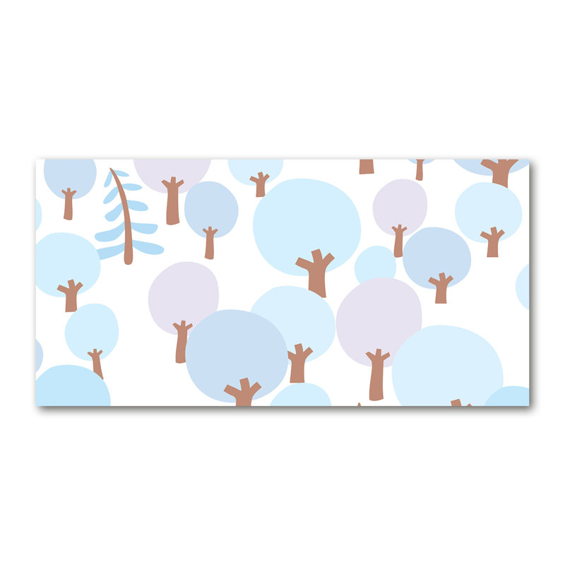 Colorful Trees - No Frame Print on Canvas
