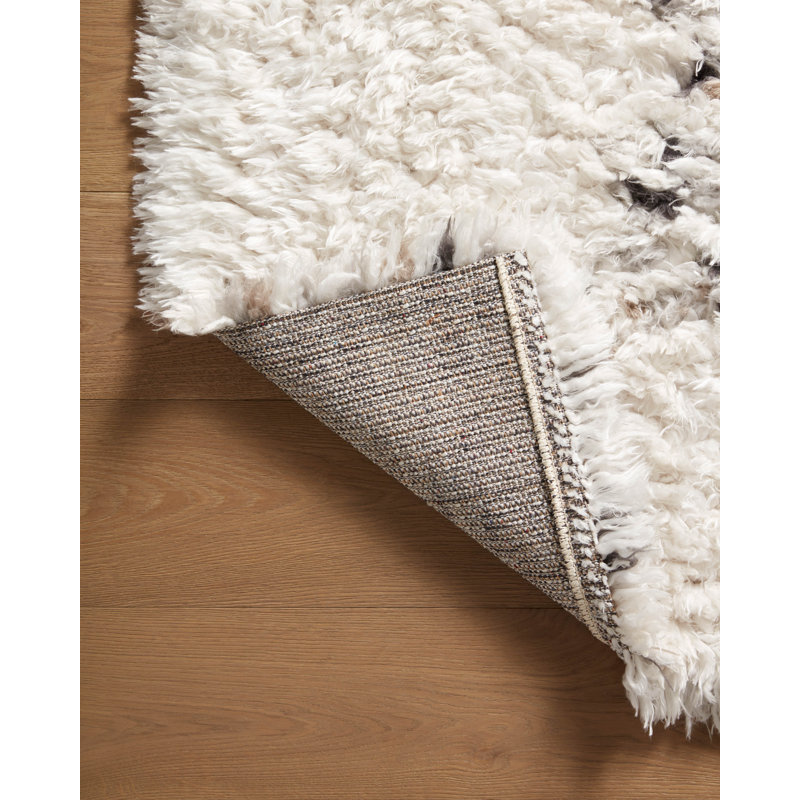 Angela Rose x Loloi Amira Ivory / Granite Area Rug, Rectangle 9'2" x 12'6"