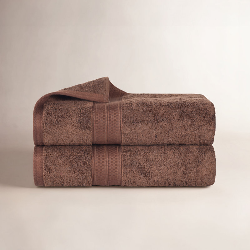 Nolhan Rayon from Bamboo Cotton Blend Bath Towels, Coco