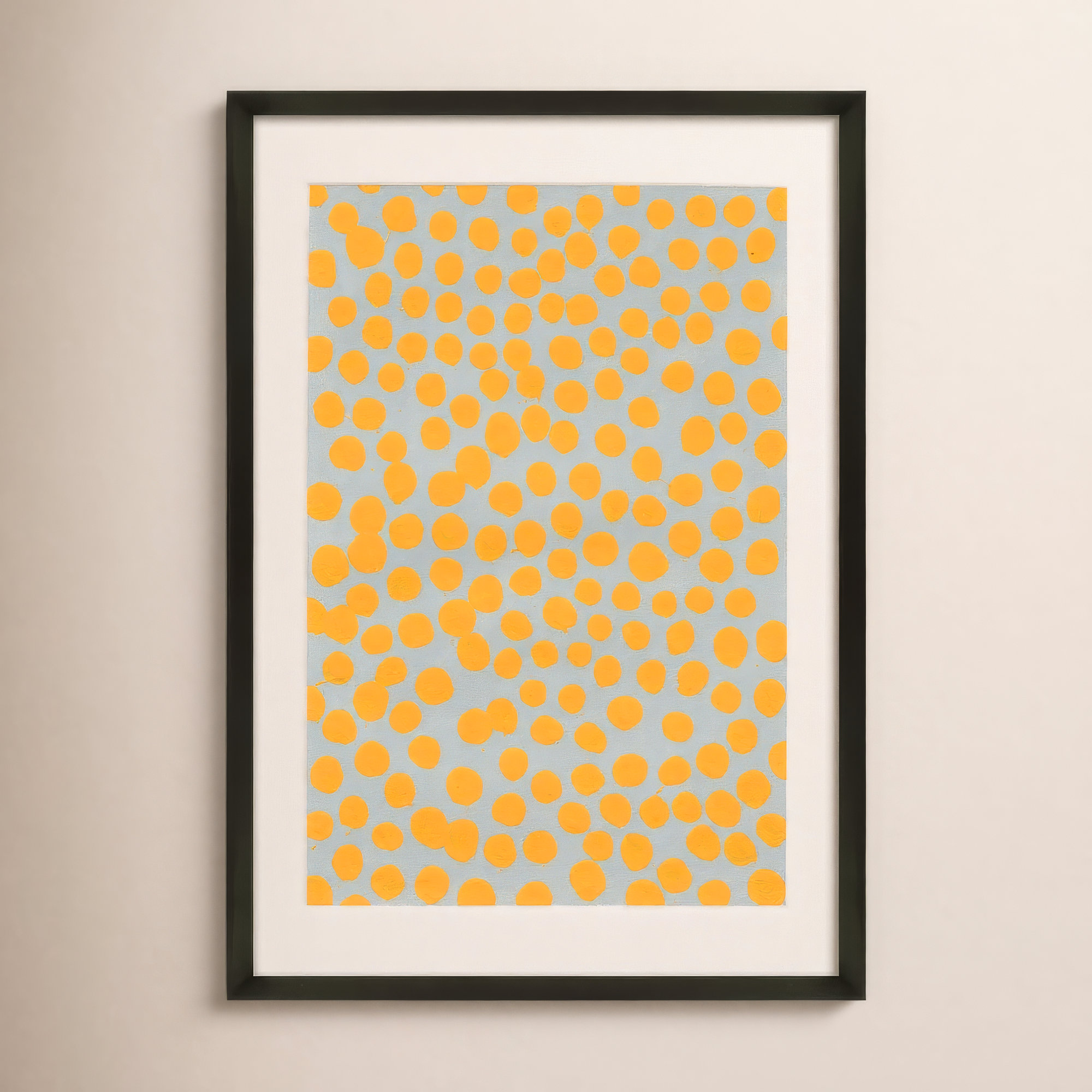 Saffron On Gray by Michela Sorrentino, Black, 20" H x 14" W x 1.25" D