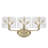 Wykeria 3-Light Vanity Light with Hammered Water Glass-1332508621