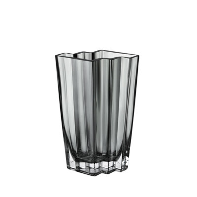 Verre - Vase - Conception à chevrons - Durable - Fabriqué en Europe - par Barski