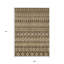 Tapis intérieur / extérieur 9 pi x 12 pi quadrilobe lavable